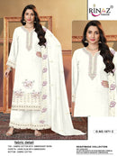 Rinaz Fashion Design No 1871 Cambric Cotton Embroidered Suit