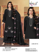 Rinaz Fashion Design No 1871 Cambric Cotton Embroidered Suit