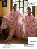 Rinaz Fashion Design No 1872 Cambric Cotton Embroidered Suit