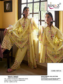 Rinaz Fashion Design No 1872 Cambric Cotton Embroidered Suit