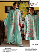 Rinaz Fashion Design No 1874 Cambric Cotton Embroidered Suit