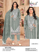 Rinaz Fashion Design No 1875 Readymade Embroidered Suit